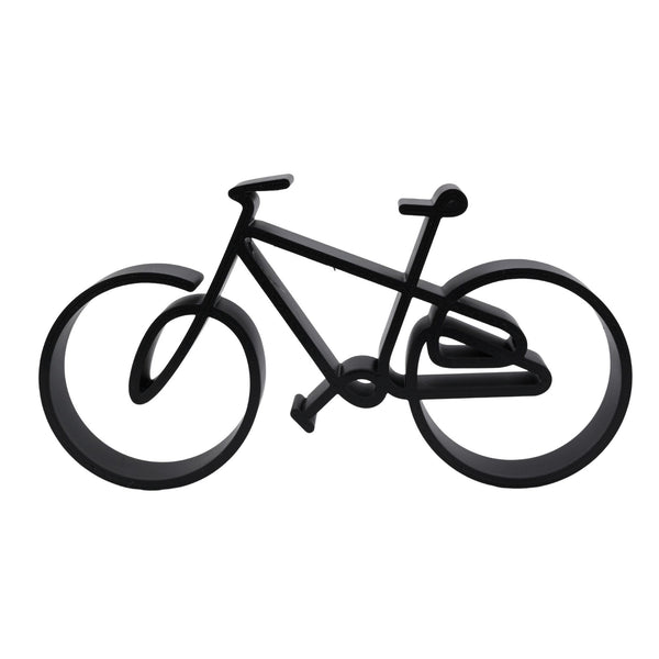 Family Bike Sculpture, Minimalist Line Art Cyclists, Bicycle Silhouette Home Decor, Modern Hobbies and Desk Line Art