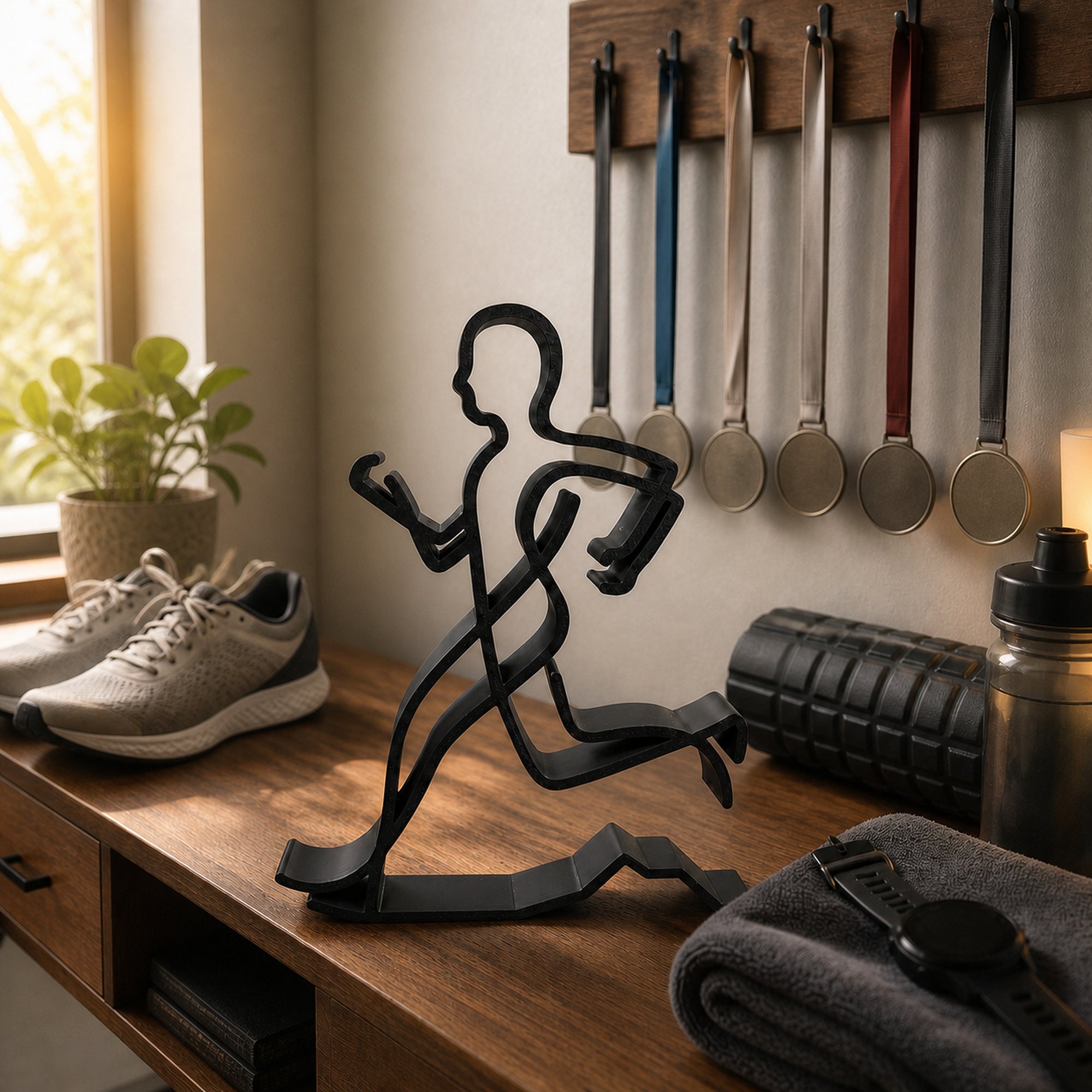 Runner Line Art Sculpture Collection