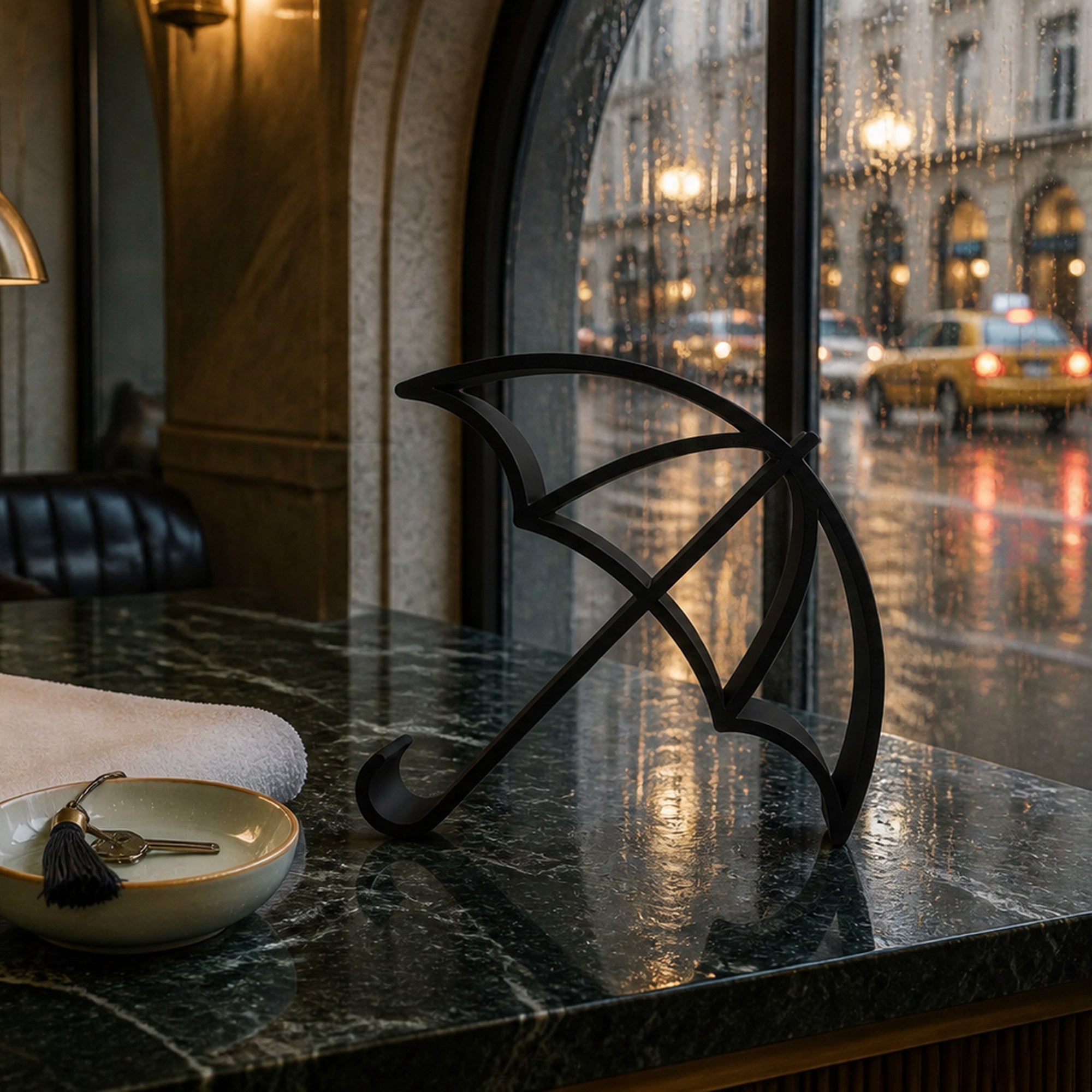 Umbrella Line Art Sculpture Collection
