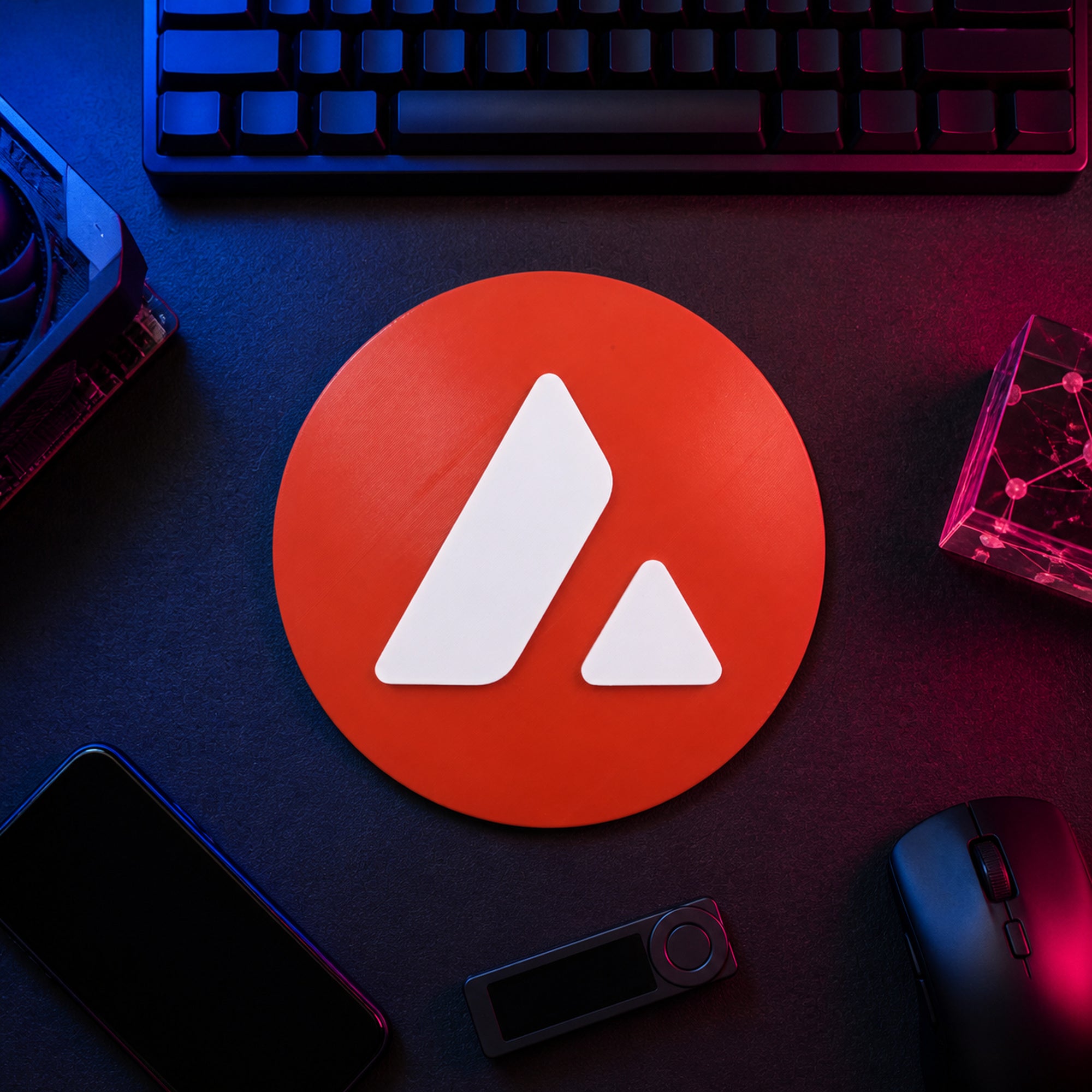 Avalanche AVAX Wall Sign – Cryptocurrency Logo Decor