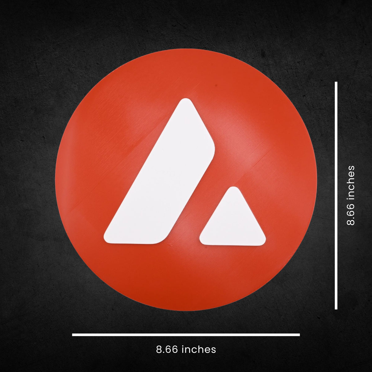 Avalanche Wall Sign — dimension