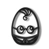 Boy Wizard Easter Decor, Minimalist Line Art, Egg Silhouette Statue, Elegant Seasonal Home Decor, Modern Hobbies, Desk Line Art