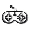 Minimalist Video Game Controller Sculpture, Game Controller Silhouette Home Decor, Modern Hobbies and Desk Line Art