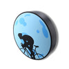 Moon Cyclist LED Lite Box – Modern Illuminated Silhouette Wall Art – Perfect for Home Decor & Unique Gifts