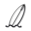 Surfboard Floating Figure, 3D Printed Line Art, Surfer Sculpture, Water Sports Gift Idea, Surf Decorations, Surfing Gift Surfer