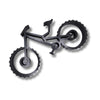Downhill Mountain Bike Sculpture, Minimalist Line Art Rider, MTB Silhouette Home Decor, Modern Hobbies and Desk Line Art