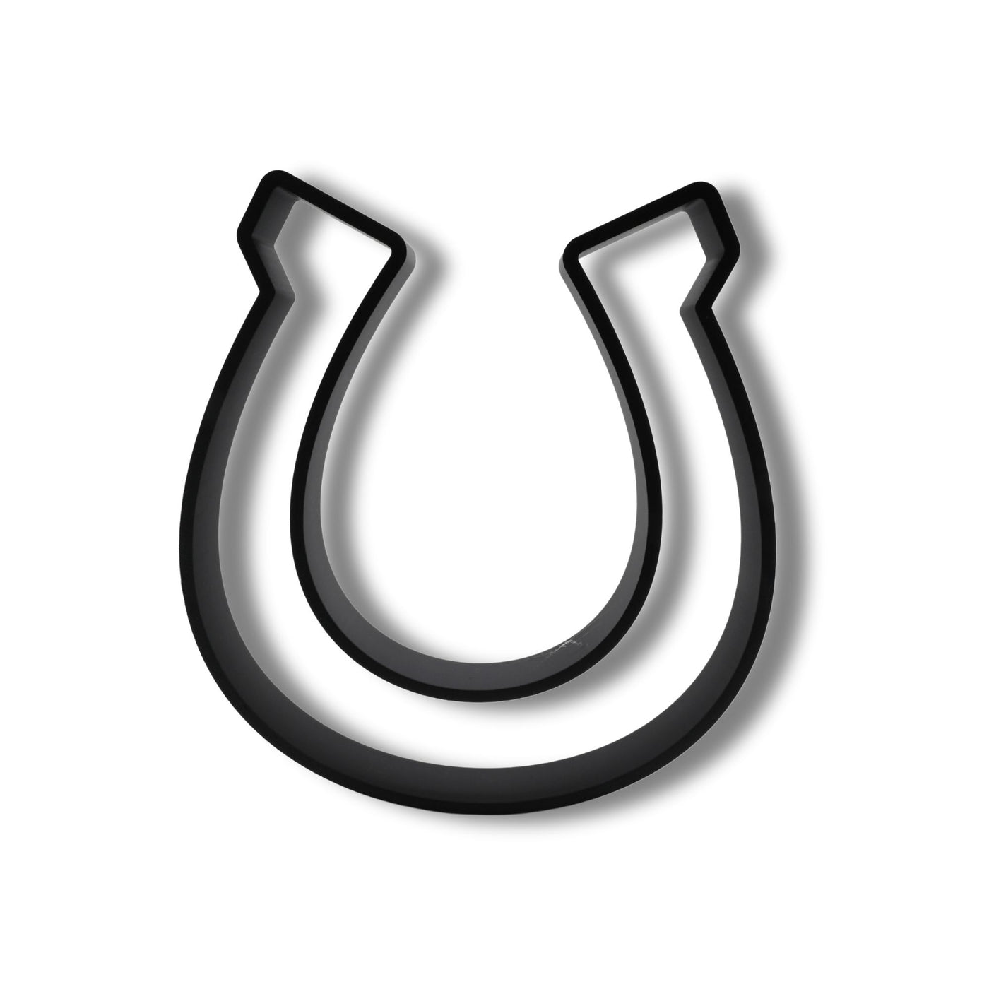 Good Luck Horseshoe Elegant Outlines sculpture — front view