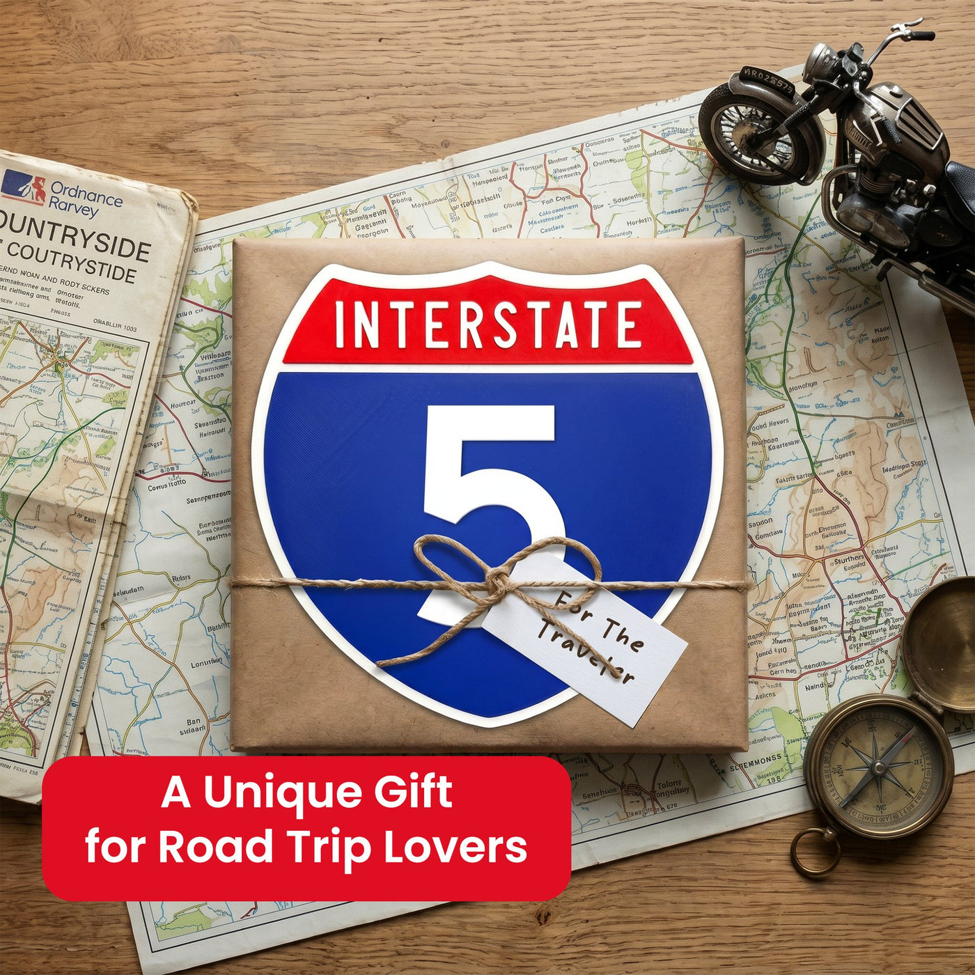 Interstate 8 road sign replica indoor wall decor lifestyle image