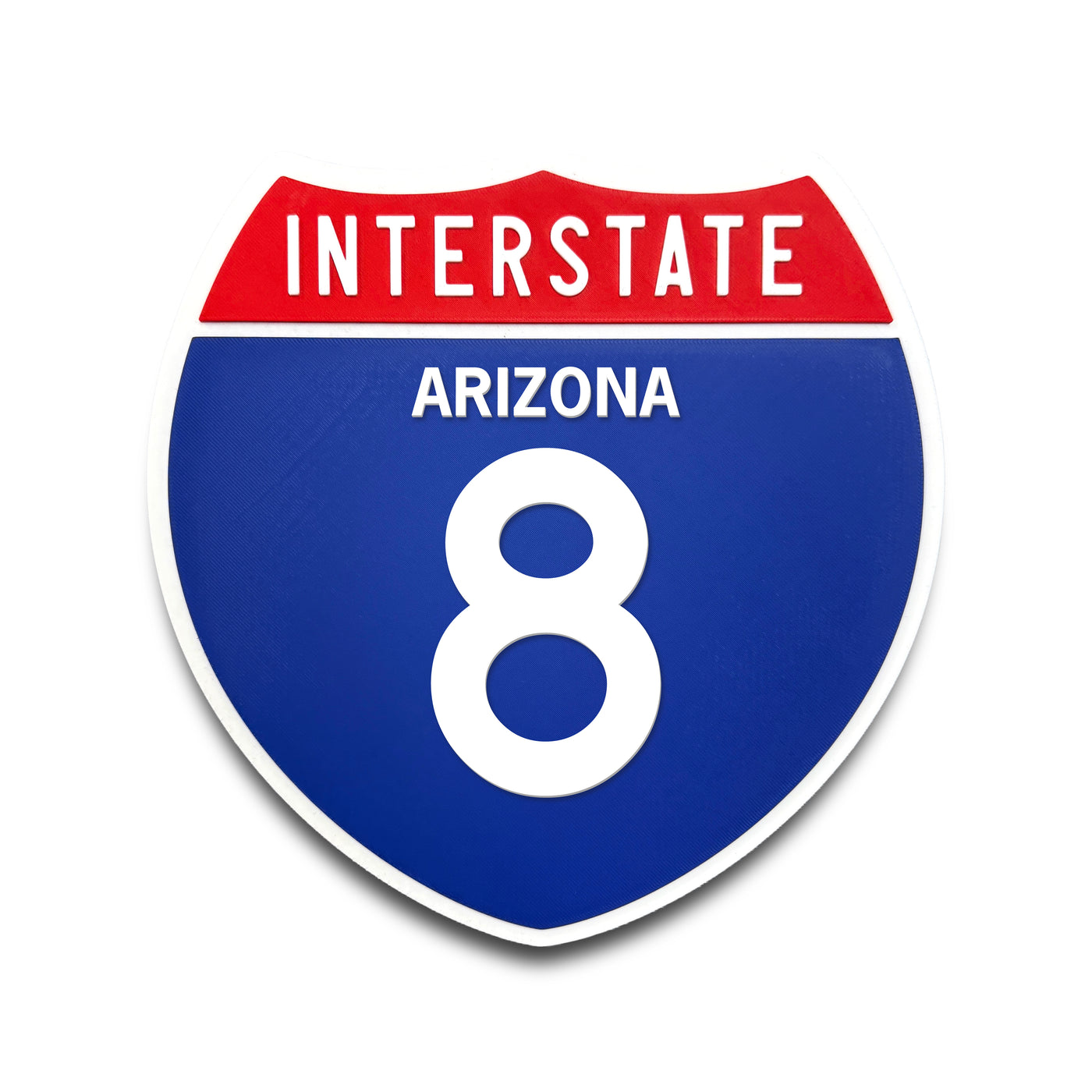 Interstate 8 Arizona road sign replica front view