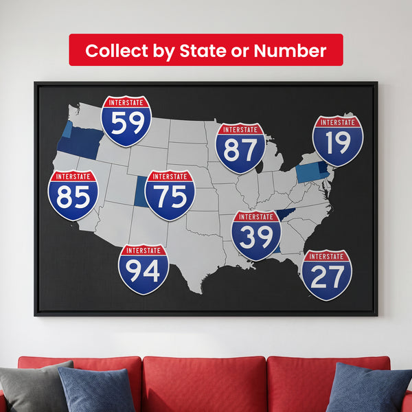 Interstate 59 road sign replica indoor wall decor lifestyle image