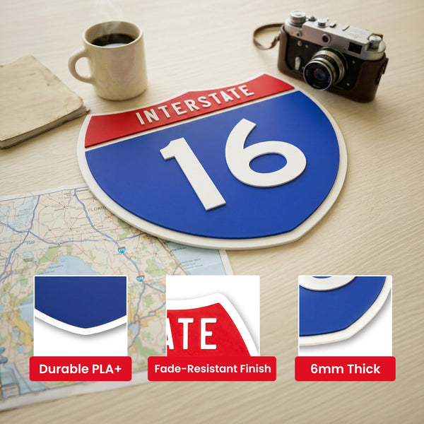 Interstate 81 road sign replica indoor wall decor lifestyle image