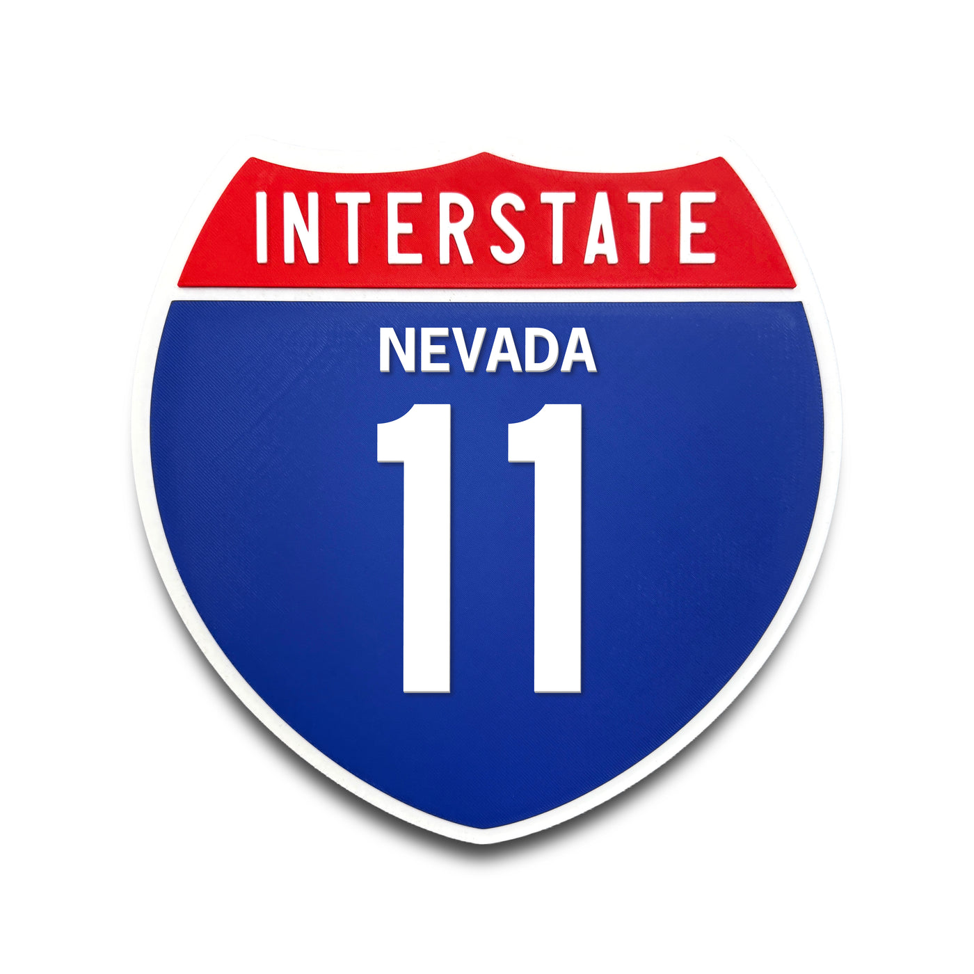 Interstate 11 Nevada road sign replica front view