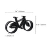 Family Bike Sculpture, Minimalist Line Art Cyclists, Bicycle Silhouette Home Decor, Modern Hobbies and Desk Line Art