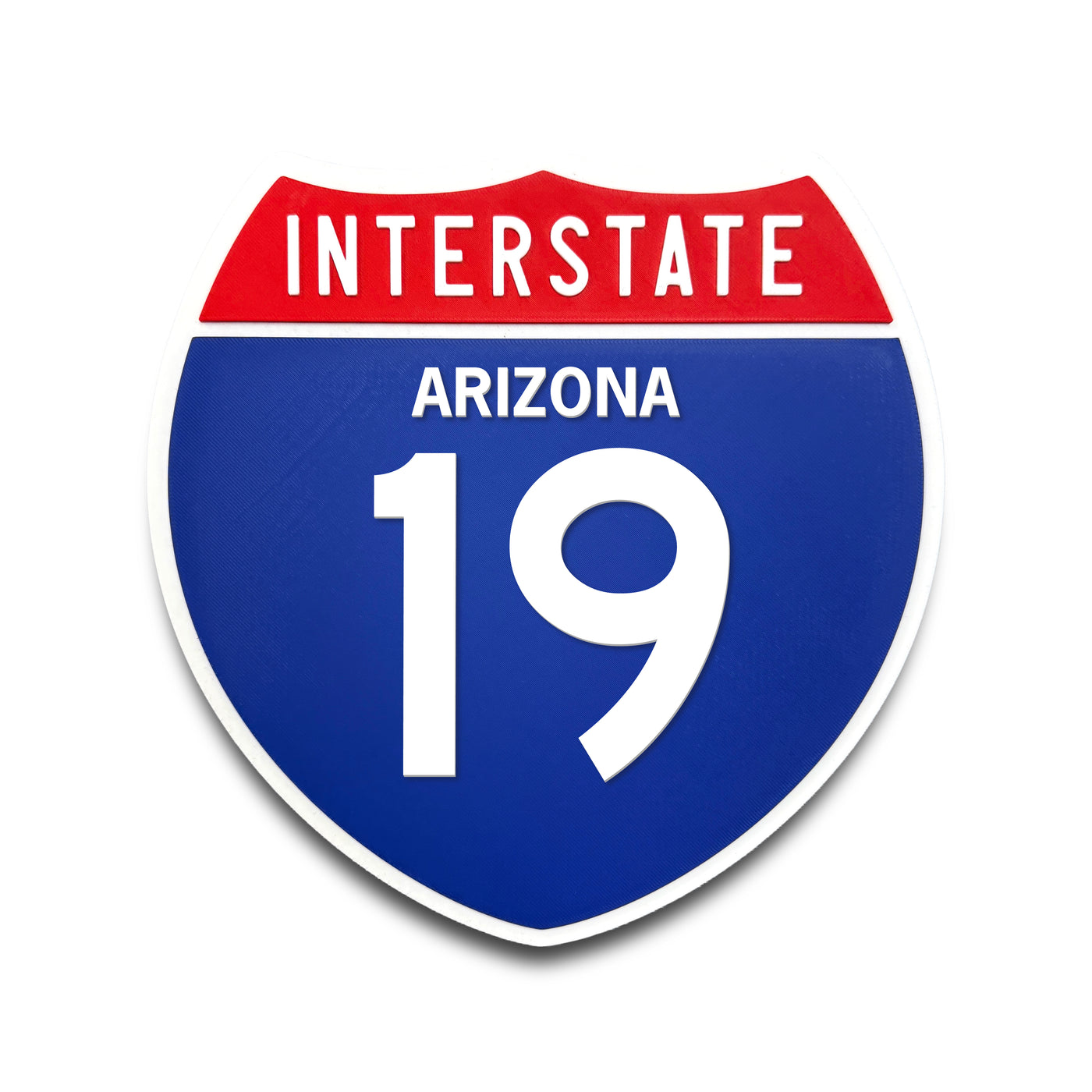 Interstate 19 Arizona road sign replica front view