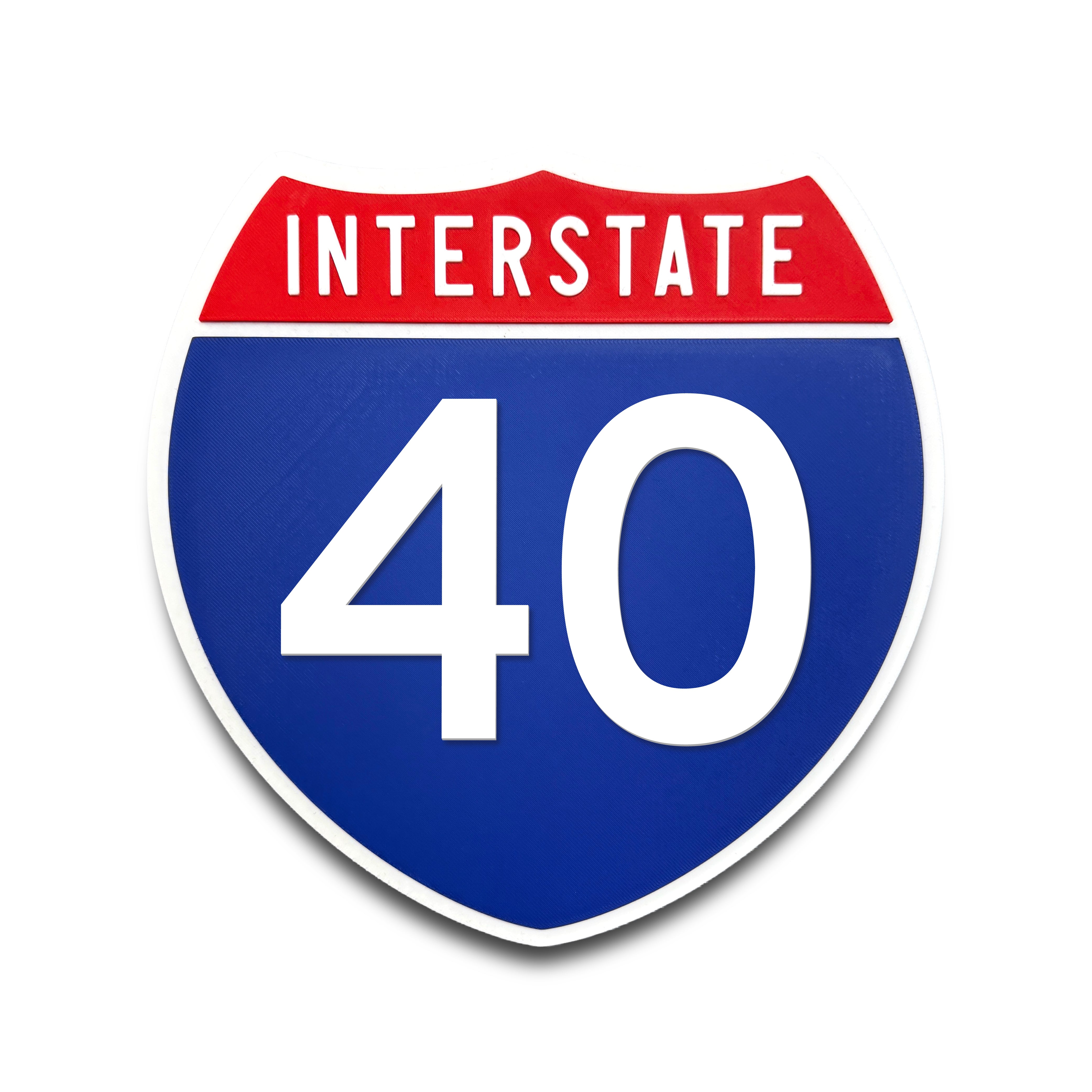 Interstate 40 Road Sign Replica – Indoor Wall Decor