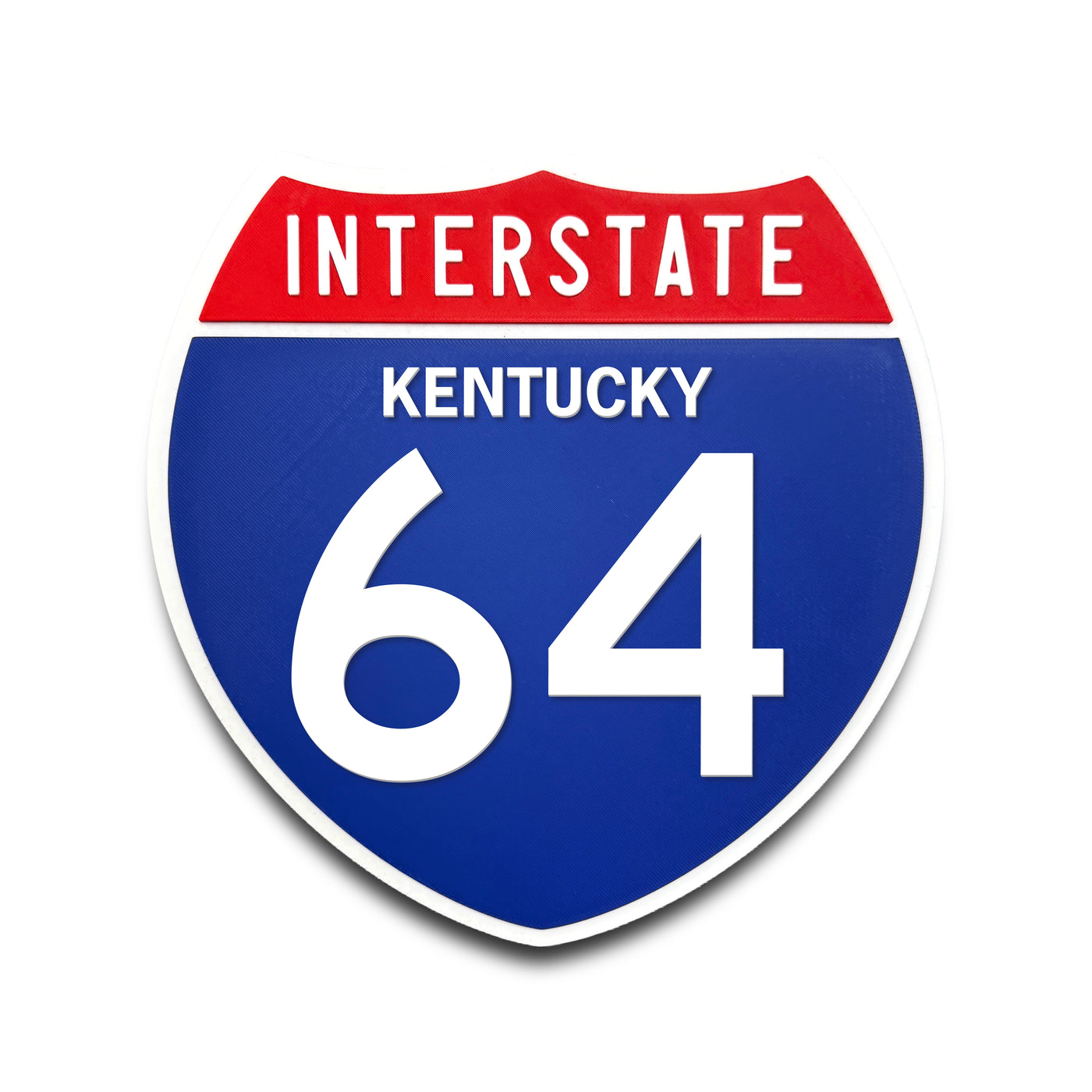 Interstate 64 Kentucky road sign replica front view