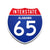 Interstate 65 Alabama road sign replica front view