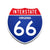 Interstate 66 Virginia road sign replica front view