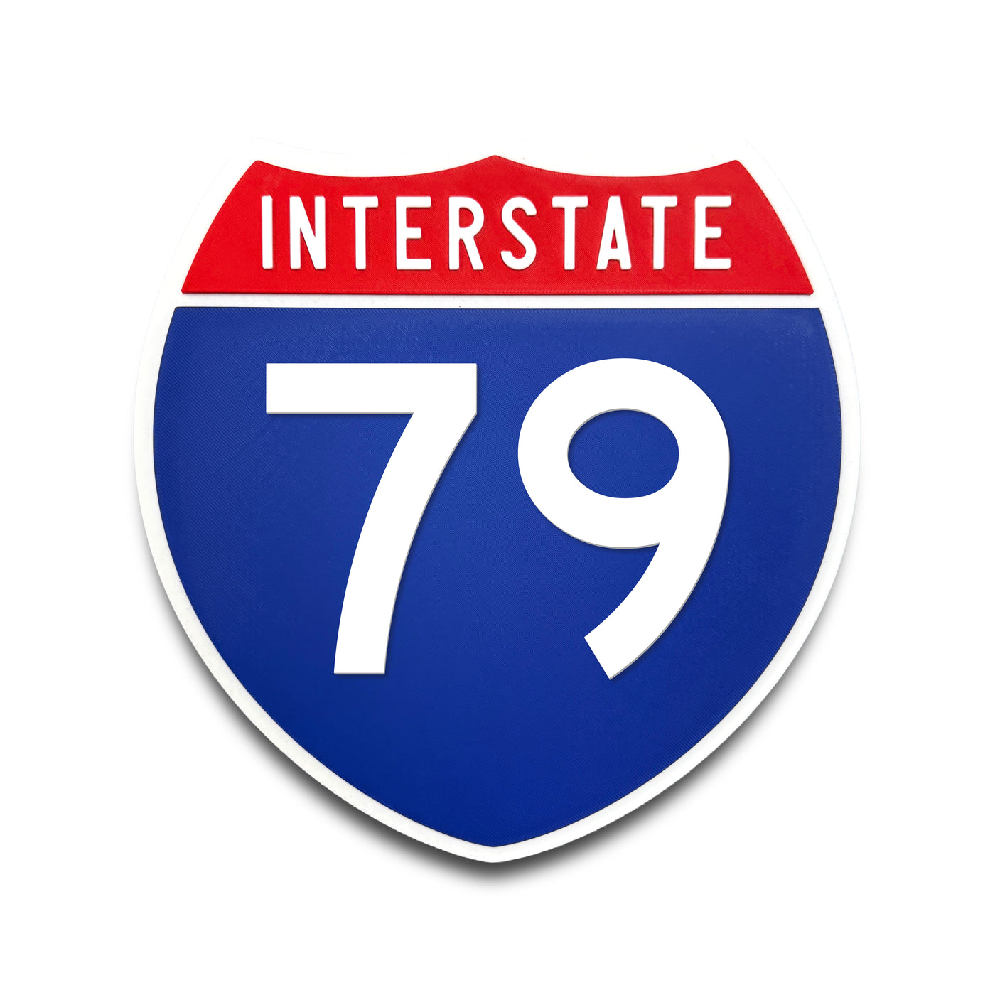 Interstate 79 Number Only road sign replica front view
