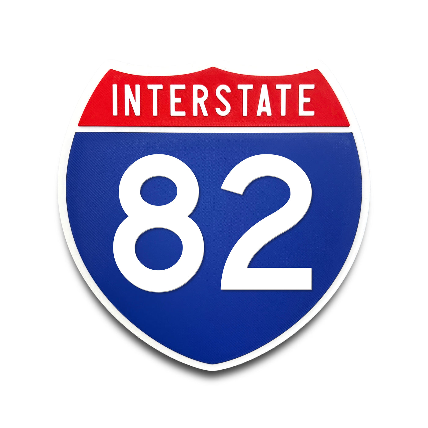 Interstate 82 Number Only road sign replica front view