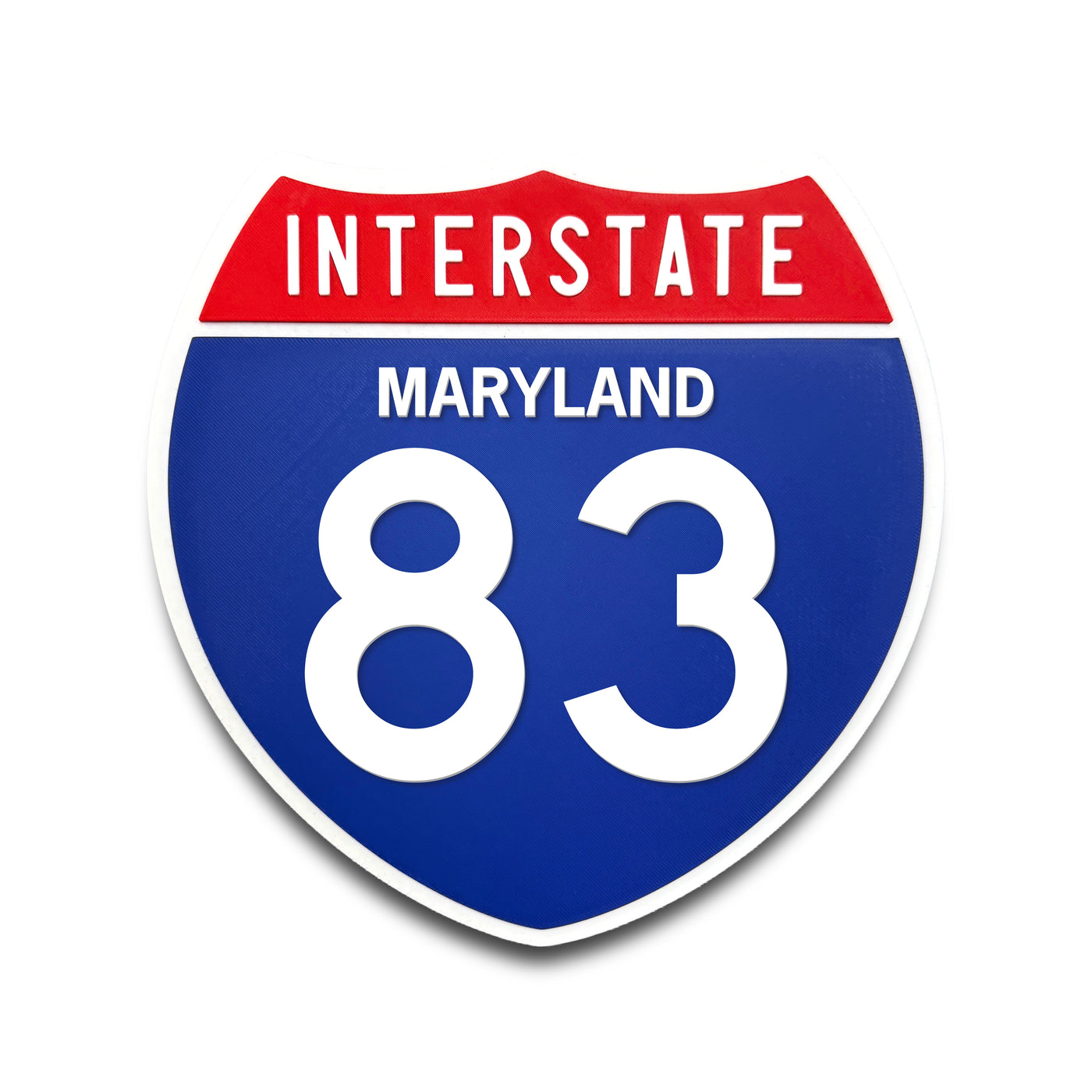 Interstate 83 Maryland road sign replica front view