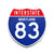 Interstate 83 Maryland road sign replica front view