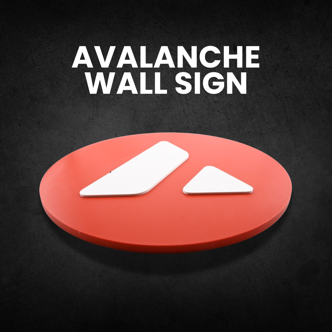 Avalanche AVAX Wall Sign – Cryptocurrency Logo Decor – product image 4
