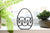 Ribbon Drift Easter Decor, Minimalist Line Art, Egg Silhouette Statue, Elegant Seasonal Home Decor, Modern Hobbies, Desk Line Art