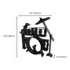 Full Drum Kit Decor, Minimalist Line Art for Music Enthusiasts Home Decor, Modern Hobbies, Desk Line Art