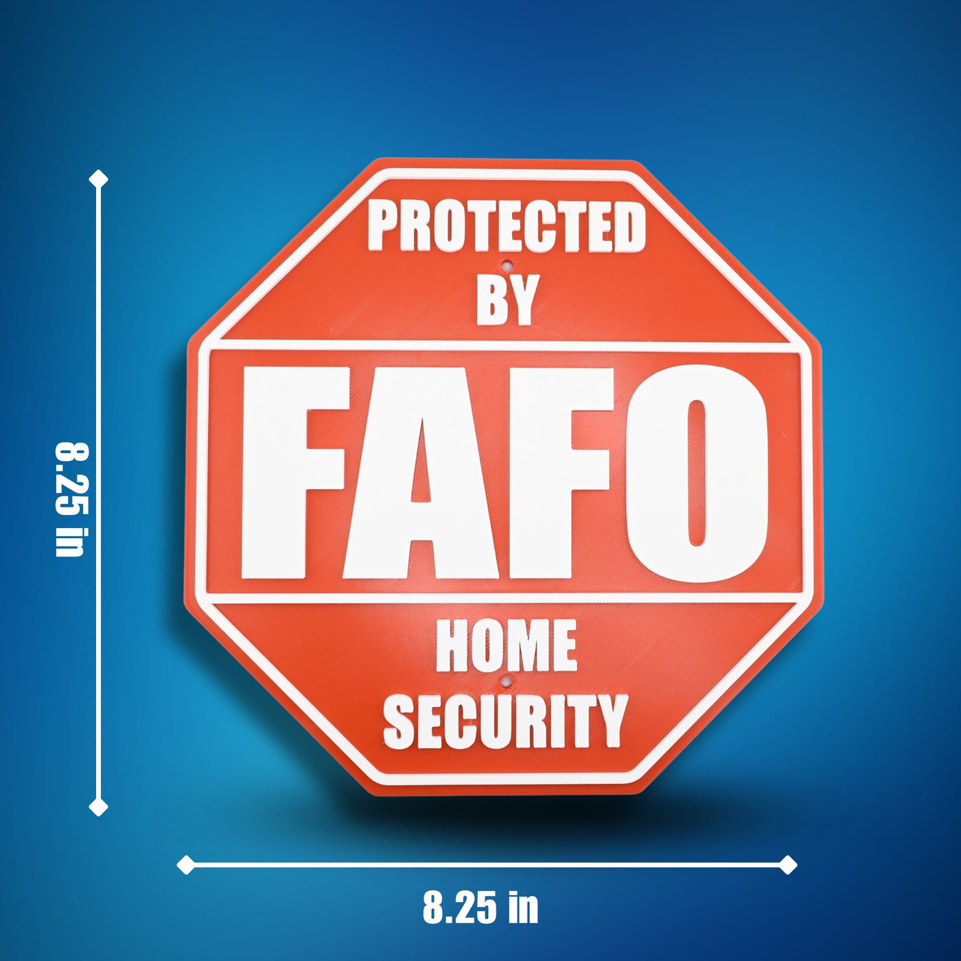FAFO Home Security Sign – Black or Blue – product image 3
