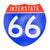 Interstate 66 Road Sign Replica – Personalized Travel Sign | Home & Office Wall Decor (8.54” x 8.53”)