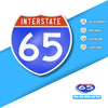 Interstate 65 Road Sign Replica – Personalized Travel Sign | Home & Office Wall Decor (8.54” x 8.53”)