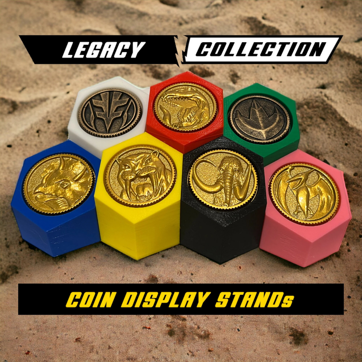 Legacy MMPR Morpher Coin Display Stands – product image 1