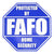 FAFO Home Security Sign – Black or Blue – product image 10