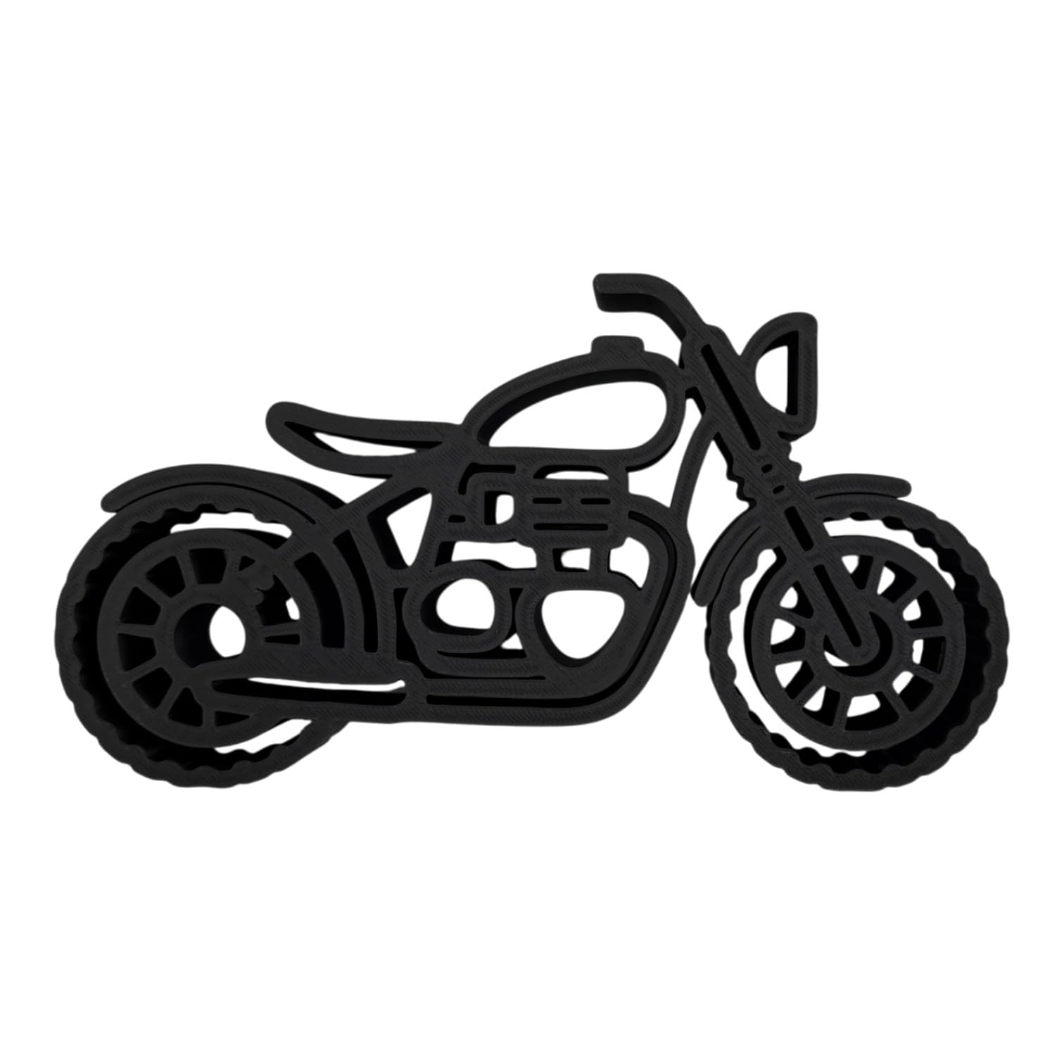 Minimalist Decorative Accent for Riders & Enthusiasts | Collectible Design | Modern Display Piece (Bonneville Bobber Black)