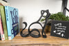 Attentive Cat Sculpture, Minimalist Line Art Cat, Cat Silhouette Home Decor, Modern Hobbies and Desk Line Art