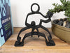 Kata Stance Sculpture, Minimalist Line Art Karate Kick, Karate Home Decor, Modern Hobbies, and Desk Line Art for Martial Arts Lovers