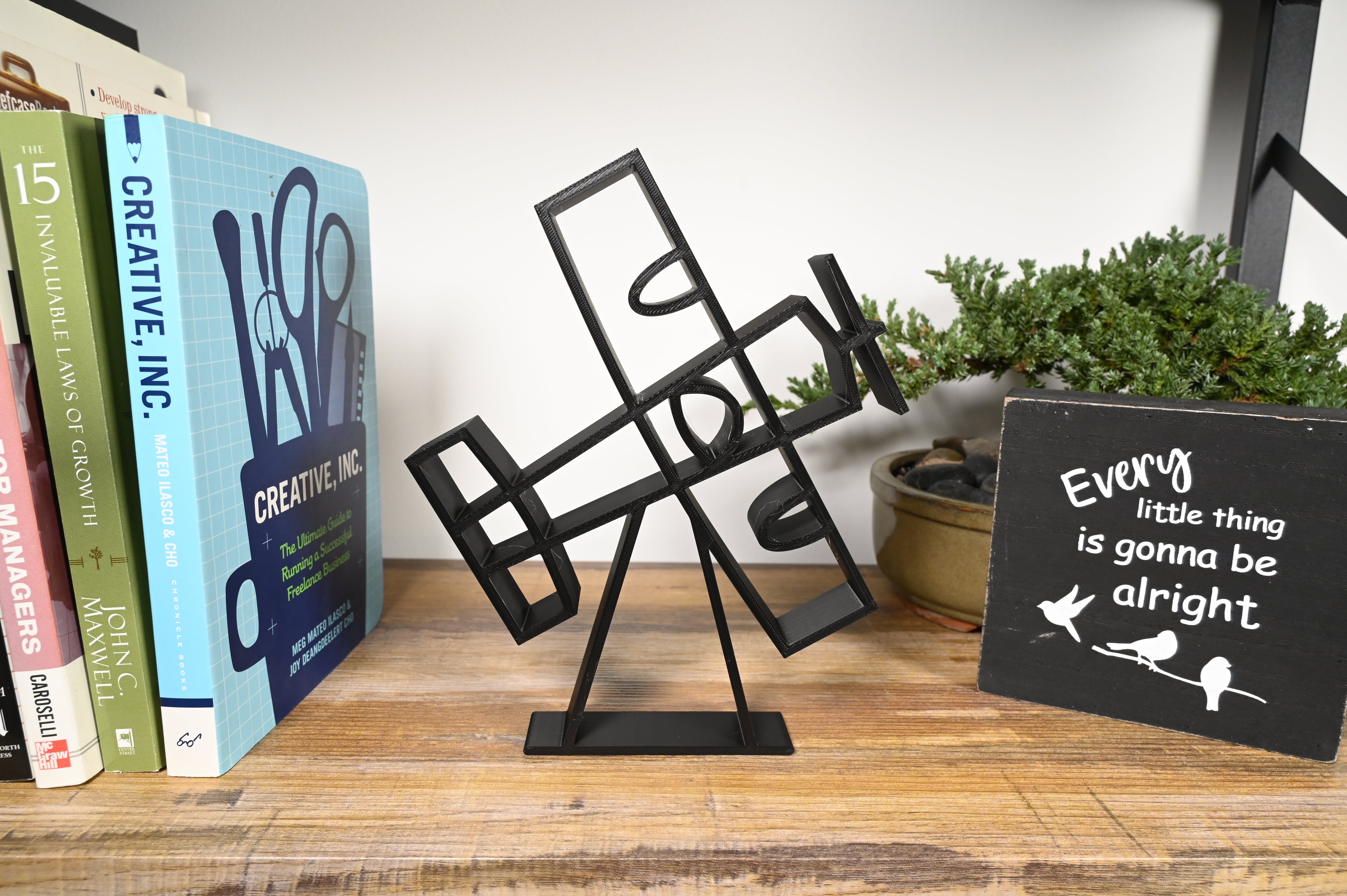 Classic Biplane, Minimalist Line Art Aircraft, Vintage Airplane Home Decor, Modern Hobbies and Desk Line Art for Collectors